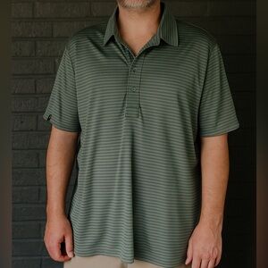 RLX Ralph Lauren Green Performance Polo Short Sleeve Shirt- size L